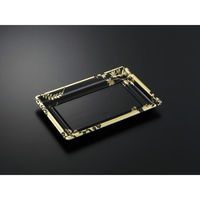 中央化学 刺身容器 DX 角皿 特2 花盛MT-BK 身 192112 1袋(25個)（直送品）