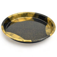 中央化学 寿司桶 DX 丸桶 60 金砂目-BK 身 106955 1袋(10個)（直送品）