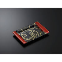 中央化学 刺身容器 CF 宴角 27-18 花泉R-BK 身 178186 1袋(20個)（直送品）