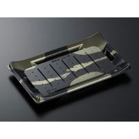 中央化学 寿司容器 HS 波ね皿 24-15 壮月BK-BK 身 158006 1袋(50個)（直送品）