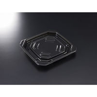 中央化学 軽食容器 TP デリグー 19-19 黒 身 20206 1ケース(600個(50個×12))（直送品）