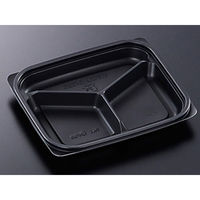 中央化学 惣菜容器 CT デリカン 18-15 三ッ仕切BLT 162107 1ケース(800個(50個×（直送品）