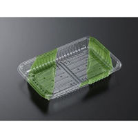 中央化学 透明トレー CSR・N20-13E O 笹流し 161760 1ケース(1600個(100（直送品）