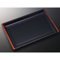 中央化学 刺身容器 HS 角皿 特4黒 106708 1袋(25個)（直送品）