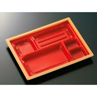 中央化学 弁当容器 CT WF-24A-27赤木目BK身 217117 1ケース(600個(50個×（直送品）