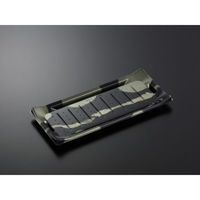 中央化学 寿司容器 HS 波ね皿 33-15 壮月BK-BK 身 186536 1ケース(400個(50個×8))（直送品）