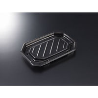 中央化学 軽食容器 TP デリグー 22-15 黒 身 20834 1ケース(800個(50個×16))（直送品）