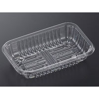 中央化学 透明トレー CSR・N15-10F O 189985 1ケース(2400個(100個×24))（直送品）