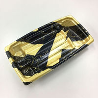 中央化学 刺身容器 BCF 海帆 20-11 光舞BK 身 5892 1袋(50個)（直送品）