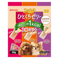 プッチーヌ ひとくちゼリー 国産若鶏ささみ入り 3種のアソート 国産 99g ドッグフード ウェット おやつ ペットライン