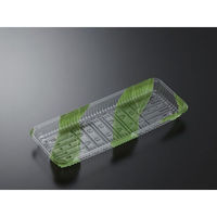 中央化学 透明トレー CSR・N33-14F O 笹流し 172742 1袋(100個)（直送品）