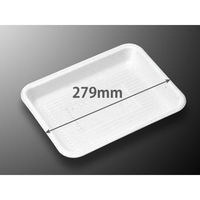 中央化学 発泡トレー C-33 白 (L) 149237 1袋(50個)（直送品）