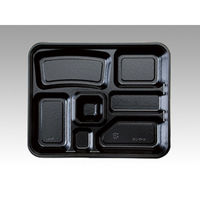 中央化学 仕出し弁当容器 HS 仕切-28 黒-花小舞 共付 172247 1ケース(160個(20個×8))（直送品）