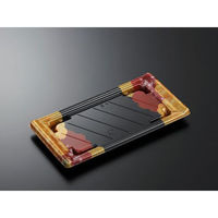 中央化学 刺身容器 CF 宴角 12-2 彩雲R-BK 身 168450 1袋(50個)（直送品）