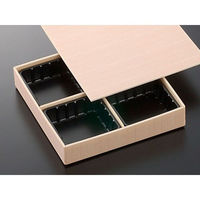 中央化学 折箱 新WD松花堂 4仕切 小杉 のせ蓋付90 159509 1ケース(90個(10個×9))（直送品）