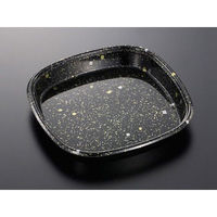 中央化学 寿司桶 HS 角桶 30 黒金箔-BK 身 107789 1袋(10個)（直送品）