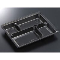 中央化学 弁当容器 HS 古今 L-4 黒ME 身 237206 1ケース(400個(50個×8))（直送品）