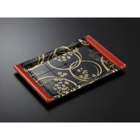 中央化学 刺身容器 CF 宴角 40-27花泉R-BK 身 178855 1袋(10個)（直送品）