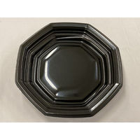中央化学 軽食容器 TP オルマ 八角21 黒 身 20412 1袋(50個)（直送品）