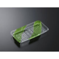 中央化学 透明トレー CSR・N25-14E O 笹流し 162453 1袋(100個)（直送品）