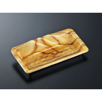 中央化学 刺身容器 みやま 24-12 木理BR 155911 1袋(50個)（直送品）