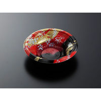 中央化学 どんぶり容器 CT うつわめし M16 かのかR-BK 身 351734 1袋(50個)（直送品）