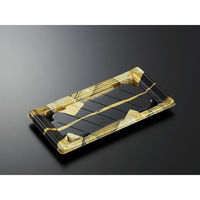 中央化学 刺身容器 CF 宴角 12-2帯代BK-BK 168591 1ケース(600個(50個×（直送品）