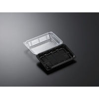 中央化学 フードパック パノラックV 18-12 黒 146738 1ケース(1200個(50個×24))（直送品）