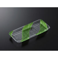 中央化学 透明トレー CSR・N 30-14F O 笹流し 250332 1ケース(800個(100個×8))（直送品）