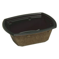 中央化学 弁当容器 BCT コバコ 18-15 BK-コトン BR 身 7344 1袋(50個)（直送品）