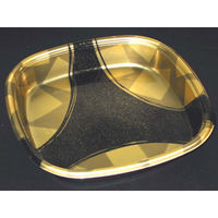 中央化学 寿司桶 DX 角桶 20 金砂目-BK 身 346411 1袋(10個)（直送品）