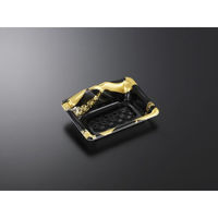 中央化学 刺身容器 みやま 17-12 筆千代BK 34629 1袋(50個)（直送品）