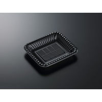 中央化学 オードブル容器 PD プレートK20-17 黒内 身 274423 1ケース(1200個(50個×24))（直送品）