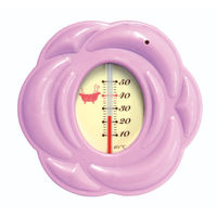 シンワ測定 風呂用温度計 Bー10 ローズ パープル 73096 1個（直送品）