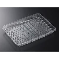 中央化学 透明トレー CSR・N 28-21F O 5827 1ケース(600個(100個×6))（直送品）