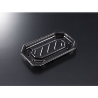 中央化学 軽食容器 TP デリグー 18-11 黒 身 19638 1ケース(1200個(50個×24))（直送品）