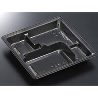 中央化学 弁当容器 HS 古今 L-7 黒ME 身 226456 1袋(50個)（直送品）