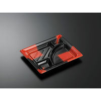 中央化学 弁当容器 CT みちる K24-20C 角R-BK 161513 1ケース(600個(50個×（直送品）