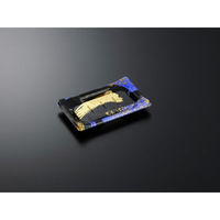 中央化学 寿司容器 HS 波ね皿 18-11光琳BK-BK 身 158212 1ケース(1200個(50個×24))（直送品）