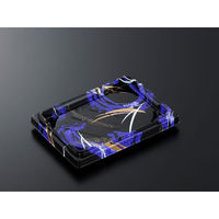 中央化学 寿司容器 HS はこ折り8-2 しおさいB-BK 339465 1袋(50個)（直送品）