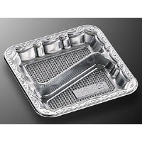 中央化学 オードブル容器 DXプラッター角20-20 2S B 66746 1袋(20個)（直送品）