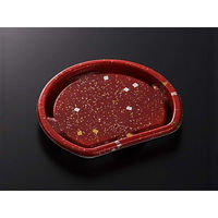 中央化学 寿司容器 CF にぎり 半月 6 赤金箔 身 72314 1ケース(900個(50個×18))（直送品）