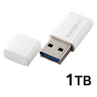 SSD 外付け 1TB 超小型 USBメモリ型 ポータブル キャップ式 ホワイト ESD-EXS1000GWH エレコム 1個（直送品）