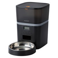 自動給餌器 猫 中小型犬 4L 1匹用 録音可 タイマー式 ステンレスボウル 1個 ブラック PET-AF01BK エレコム 1個（直送品）