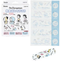 スケーター QQB100 救急絆創膏(ばんそうこう) M 100枚入 【I'm Doraemon】 577468-QQB100 1箱(100枚入)（直送品）