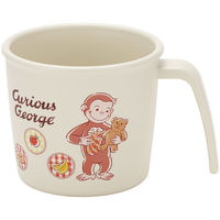 スケーター 抗菌電子レンジ・食洗機対応ハンドル付コップ 【おさるのジョージ】 616389-XP21AG 1個