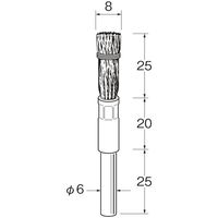 日本精密機械工作 筒型ブラシ B7401 1パック（直送品）