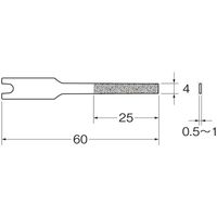 日本精密機械工作 電着フレキシブルダイヤヤスリ Q2401 1パック（直送品）