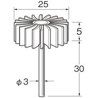 日本精密機械工作 セラミックフラップサンダー S0544 1パック(3本)（直送品）