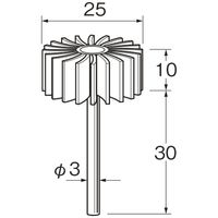日本精密機械工作 セラミックフラップサンダー S0643 1パック(3本)（直送品）